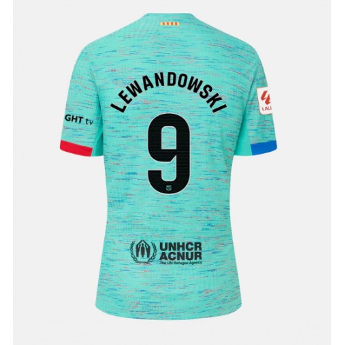 Dámy Fotbalový dres Barcelona Robert Lewandowski #9 2023-24 Třetí Krátký Rukáv
